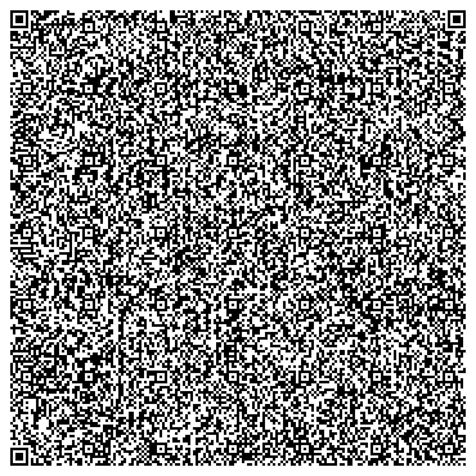 QR code containing the Bliss wallpaper as a vCard